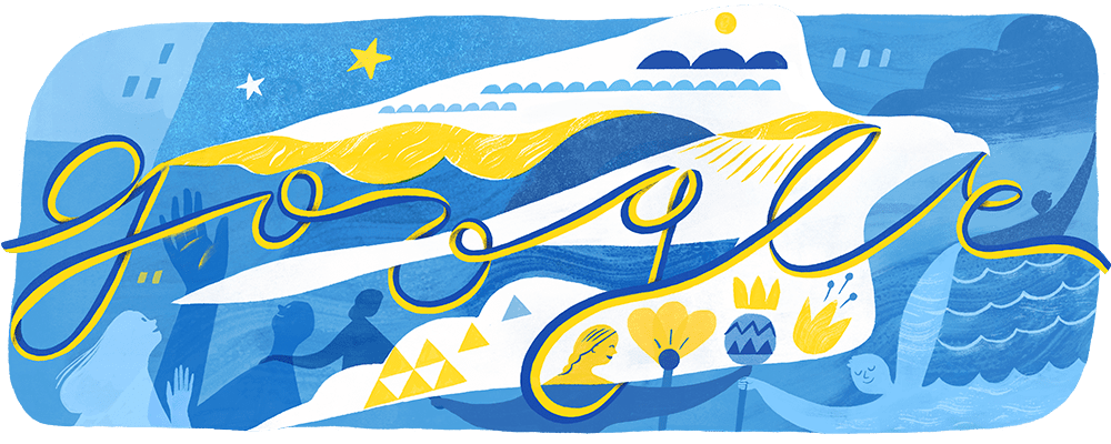 Google красиво поздравил украинцев с Днем Независимости: как выглядит праздничный дудл
